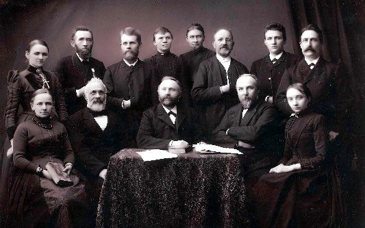 Lærerpersonalet ved Jacobi skole 1890.