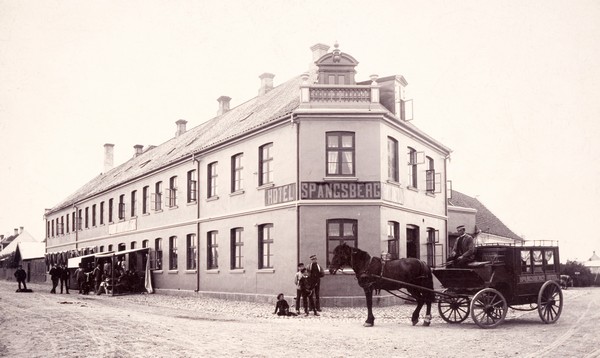 Hotel Spangsberg ca 1890. Foto Esbjerg Byhistoriske Arkiv